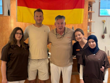Daumen drücken für Fußball Deutschland